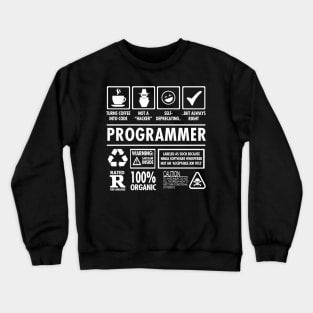 Turns Coffee Into Code Funny Programmer Crewneck Sweatshirt